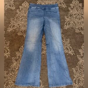 American Eagle Outfitters Light Blue Pull On Flare Jeans